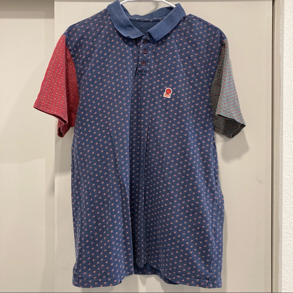 RVCA Colorblock Paisley Print Polo
